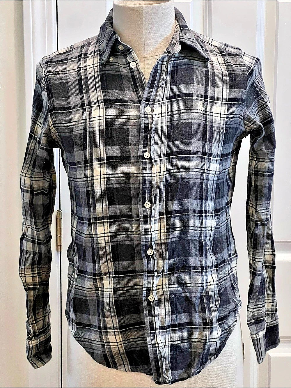 Ralph Lauren Classic Fit Plaid Shirt Size Medium Like New